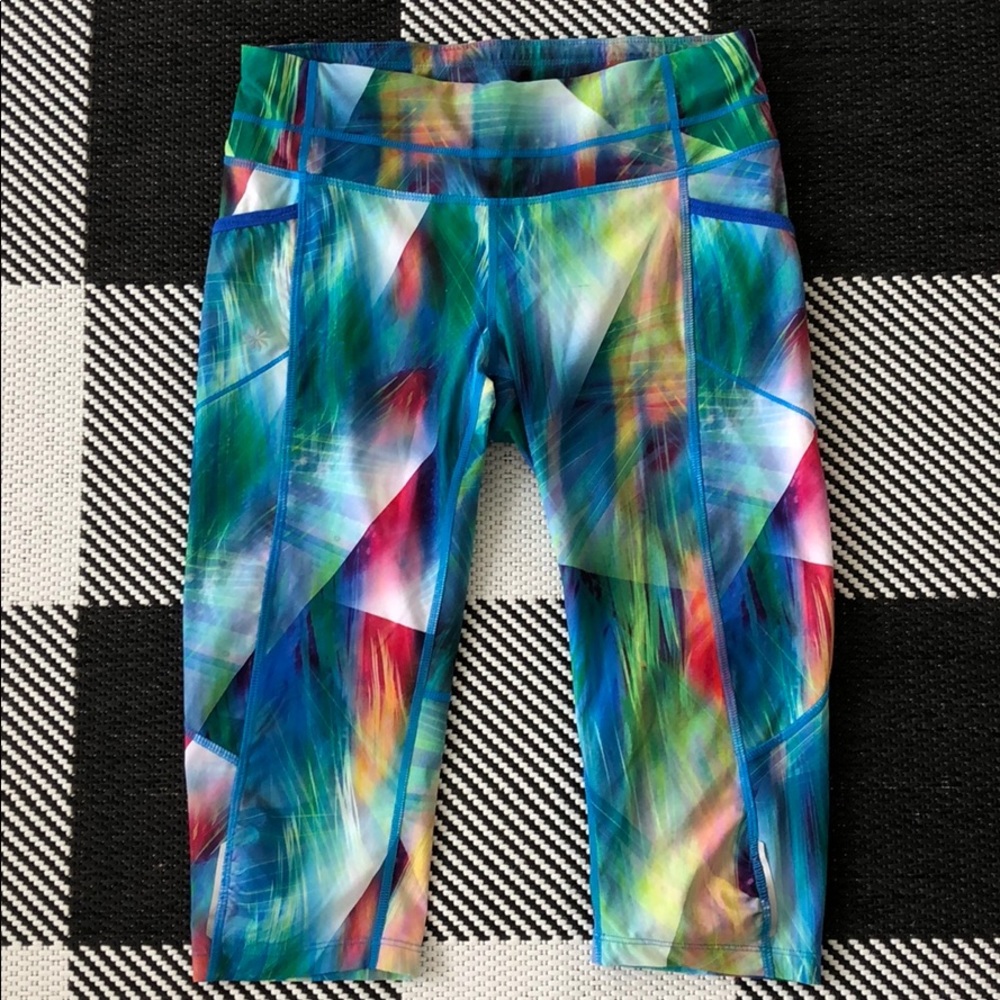 Athleta leggings multi colored small